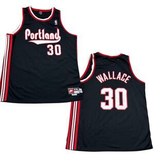 Vintage 90s Portland Trailblazers Basketball Jersey Nike NBA Rasheed Wallace XXL